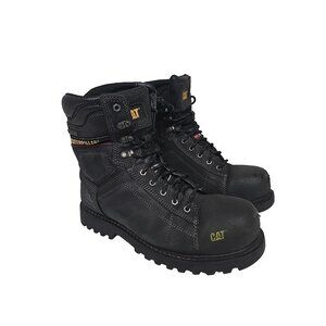 CATERPILLAR Men’s 8" Control WP Composite Toe Work Boots P720211 Black Size 10W